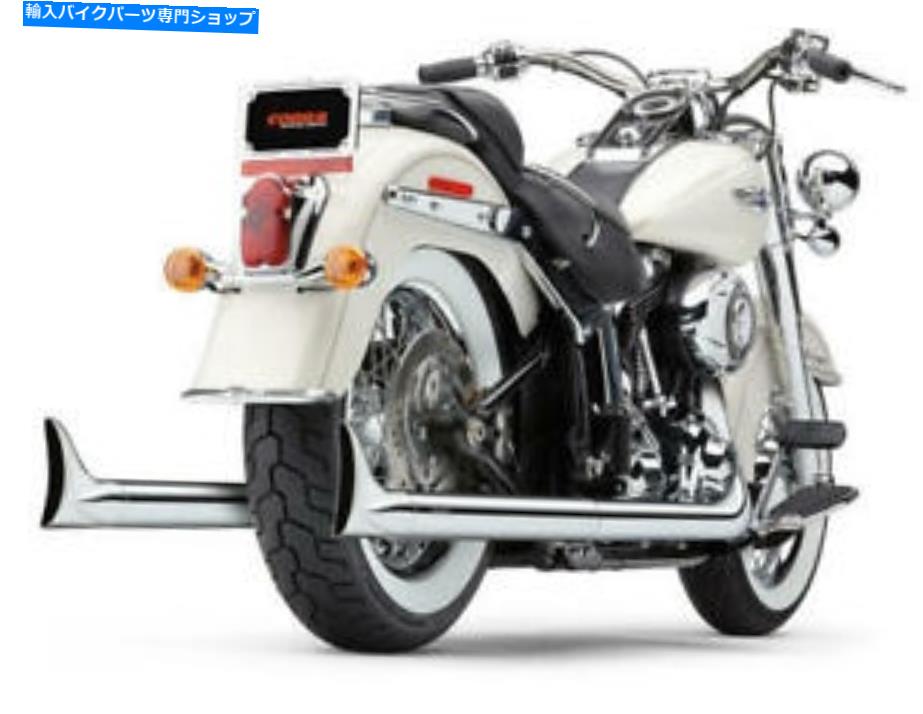 クロームパーツ COBRA TRUE DUALSフィッシュテイルフルエキゾーストクロームハーレーソフト2012-2017 Cobra True Duals Fishtail Full Exhaust Chrome Harley Softail 2012-2017【並行輸入品】