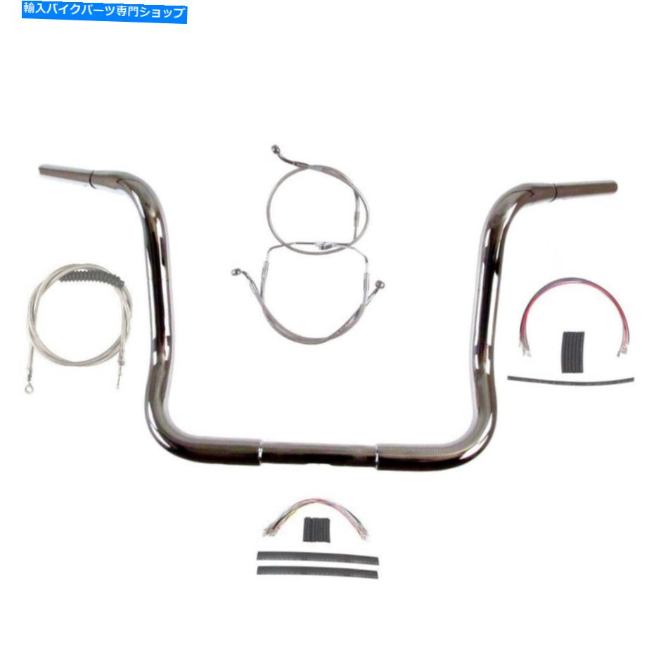 クロームパーツ 1 1/4 "Chrome 14" APEハンガーバーキット2008-2013ハーレーエレクトラストリートグライドナノブス 1 1/4" Chrome 14" Ape Hanger Bar Kit 2008-2013 Harley Electra Street Glide NoABS【並行輸入品】｜Us Custom Parts Shop USDM