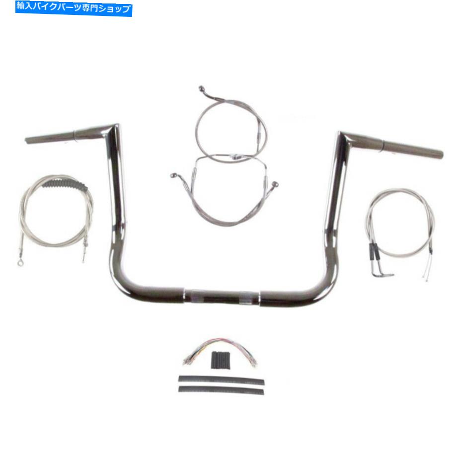 クロームパーツ 1 1/4 "Chrome 12" Jarheadハンドルバーキット1996-2006ハーレーエレクトラストリートグライド 1 1/4" Chrome 12" Jarhead Handlebar Kit 1996-2006 Harley Electra Street Glide【並行輸入品】｜Us Custom Parts Shop USDM