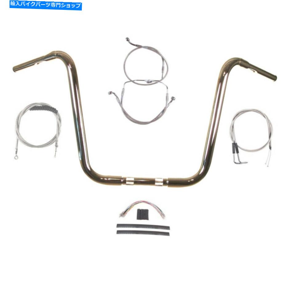 クロームパーツ 1 1/4 "Chrome 16" APEハンガーハンドルバーキット1996-2006ハーレーロードグライドキング 1 1/4" Chrome 16" Ape Hanger Handlebar Kit 1996-2006 Harley Road Glide King【並行輸入品】｜Us Custom Parts Shop USDM