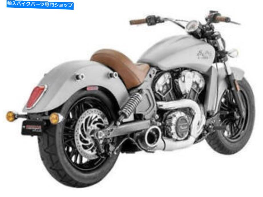クロームパーツ フリーダム性能の投与口2：1エキゾーストシステムクロム/ブラックインドスカウト15-17 Freedom Performance Turnout 2:1 Exhaust System Chrome/Black Indian Scout 15-17【並行輸入品】