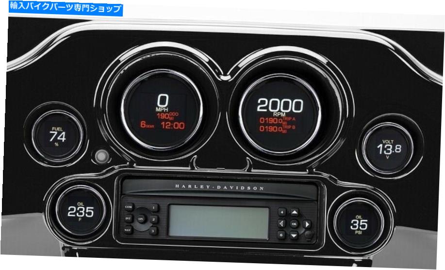 クロームパーツ Dakota??tulMLX-8604ページ6セットクロームフル04-13メーリングフライトFLHX-オリジナルのタイトルを表示する DAKOTA デジタルMLX-8604 ゲージ 6 セットクロームベゼル 04-13 ツーリングフライト FLHX- show original title【並行輸入品】