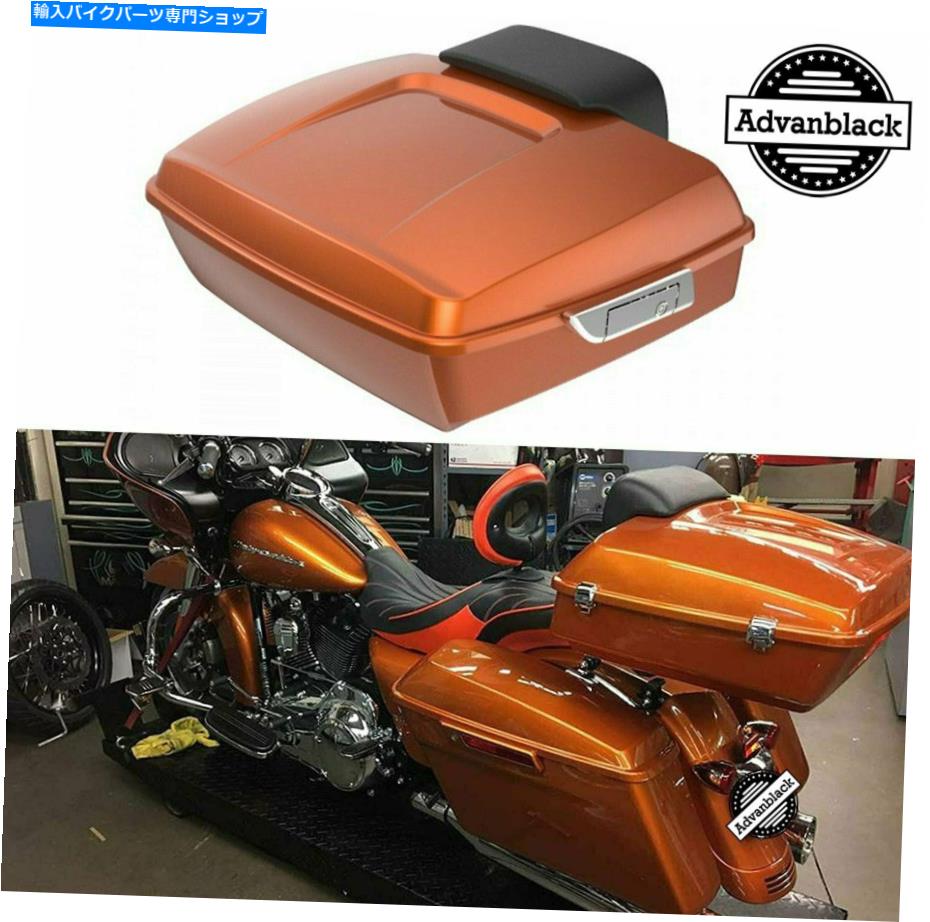 クロームパーツ AdvanBlack琥珀ウィスキーみじん切りツアーパック荷物荷重97+ハーレーダビッドソン Advanblack Amber Whiskey Chopped Tour Pack Luggage Fits 97+ Harley Davidson【並行輸入品】
