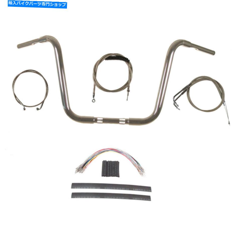 クロームパーツ 1 1/4 "Chrome 14" APEハンガーハンドルバーキット2007-2010ハーレー - ダビッドソンソフト 1 1/4" Chrome 14" Ape Hanger Handlebar Kit 2007-2010 Harley-Davidson Softail【並行輸入品】｜Us Custom Parts Shop USDM