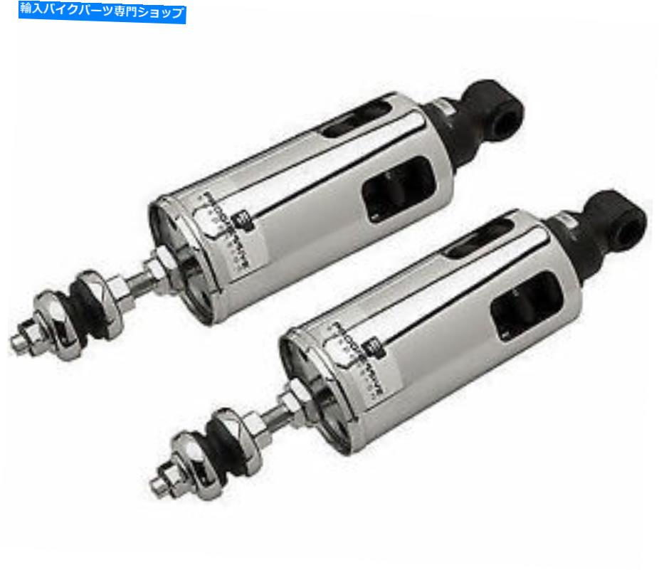 クロームパーツ プログレッシブ422シリーズ調整可能クロームショックハーレーソフト422-4037C Progressive 422 Series Adjustable Chrome Shocks Harley Softail 422-4037C【並行輸入品】