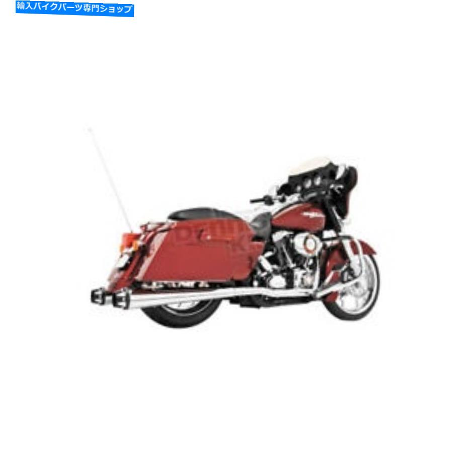 クロームパーツ Freedom Perf Chrome American Aperawデュアルエキゾースト - HD00281（CAへの船なし） Freedom Perf Chrome American Outlaw Dual Exhaust - HD00281 (no ship to CA)【並行輸入品】