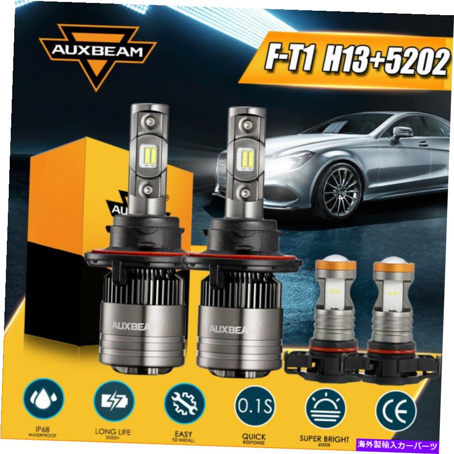 USヘッドライト AuxBeam T1 9008 H13 LED CANBUSヘッドライト5202フォグ電球2008-2012 AUXBEAM T1 9008 H13 LED CANBUS Headlight 5202 Fog Bulb for Ford Escape 2008-2012【並行輸入品】