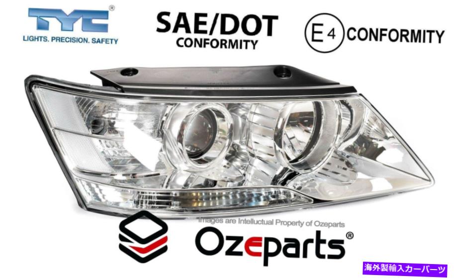 USヘッドライト Hyundai Sonata NF S2 2008~2010のRH RHS右ヘッドライトランプ（クロム） RH RHS Right Hand Head Light Lamp (Chrome) For Hyundai Sonata NF S2 2008~2010【並行輸入品】