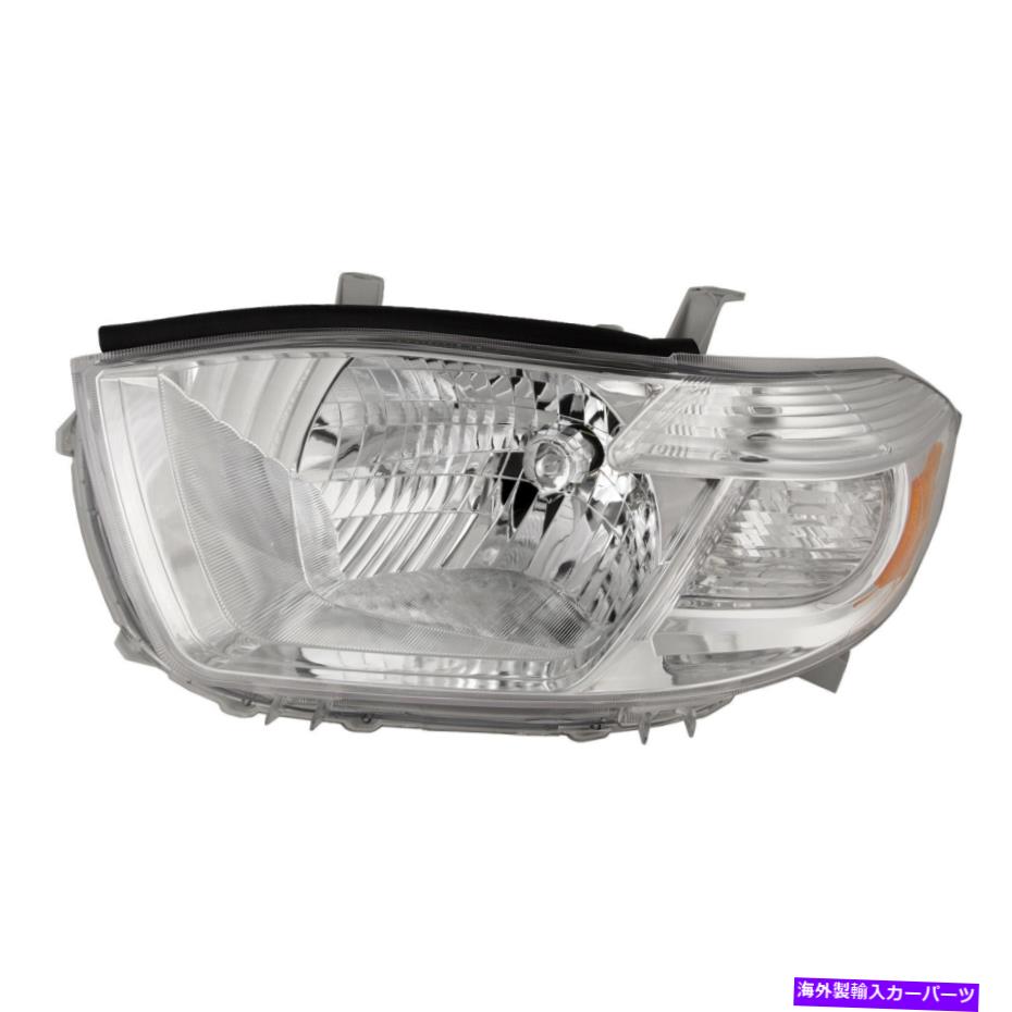 USヘッドライト フィット08-10トヨタハイランダーヘッドライトクロームハウス左ドライバーサイド Fits 08-10 Toyota Highlander Headlight Chrome House Left Driver Side【並行輸入品】 32,871円