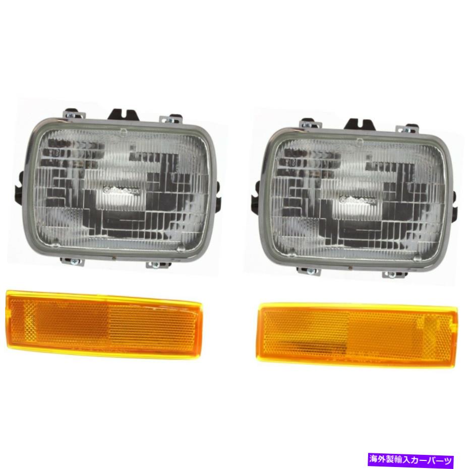 USヘッドライト 82-93のヘッドライトキットChevrolet S10 83-91 GMC S15 Jimmy Left＆Right 4PC Headlight Kit For 82-93 Chevrolet S10 83-91 GMC S15 Jimmy Left and Right 4Pc【並行輸入品】
