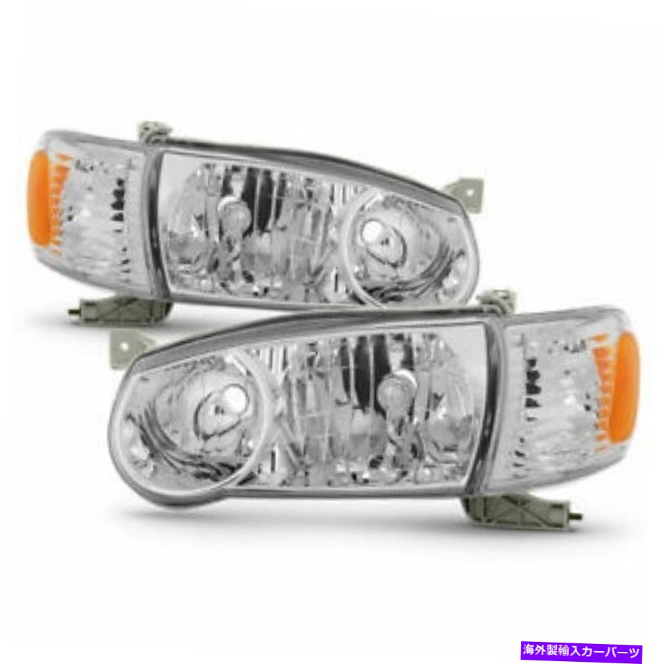 USヘッドライト TY COROLLA 2001 2002ヘッドライト＆コーナーライト右右セット4個セット FOR TY COROLLA 2001 2002 HEADLIGHTS & CORNER LIGHTS RIGHT & LEFT SET 4 PIECES【並行輸入品】