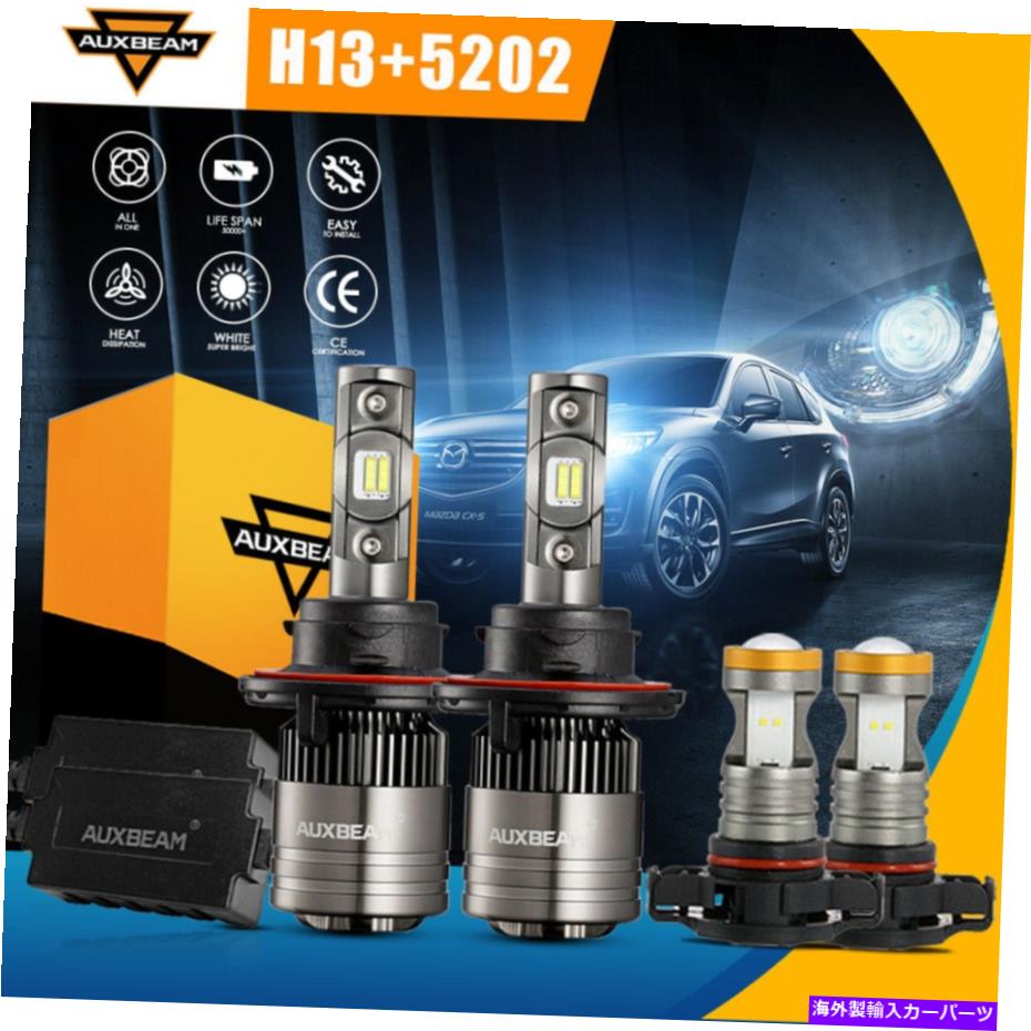 USヘッドライト Ford Escape 2008-2012 AuxBeam Canbus LEDヘッドライト高ロービームフォグライト For Ford Escape 2008-2012 AUXBEAM Canbus LED Headlights High Low Beam Fog Lights【並行輸入品】