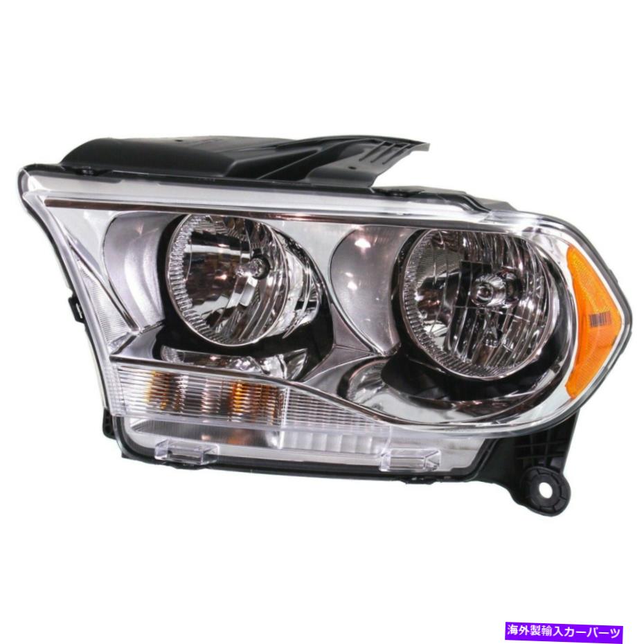 USヘッドライト 2011年2013年2013年Dudge Durangoのハロゲンヘッドライトクローム内部の左サイドLH Halogen Headlight Chrome Interior Left Side LH For 2011 2012 2013 Dodge Durango【並行輸入品】