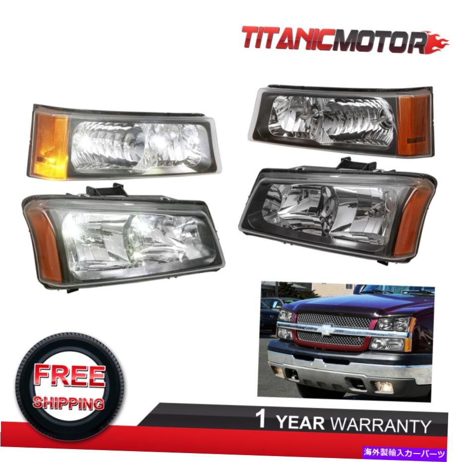USヘッドライト Chevy Silverado Avalanche 1500 2500 3500のための左右のヘッドライトアセンブリ Left & Right Headlights Assembly For Chevy SIlverado Avalanche 1500 2500 3500【並行輸入品】