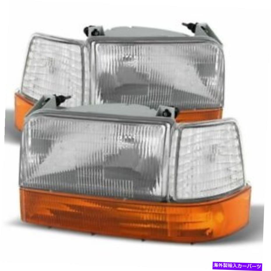 USヘッドライト FD F-150 1992 - 1996年のヘッドライト、コーナー、シグナルライト右右のコンボ FOR FD F-150 1992 - 1996 HEADLIGHTS, CORNER, SIGNAL LIGHTS RIGHT & LEFT COMBO【並行輸入品】
