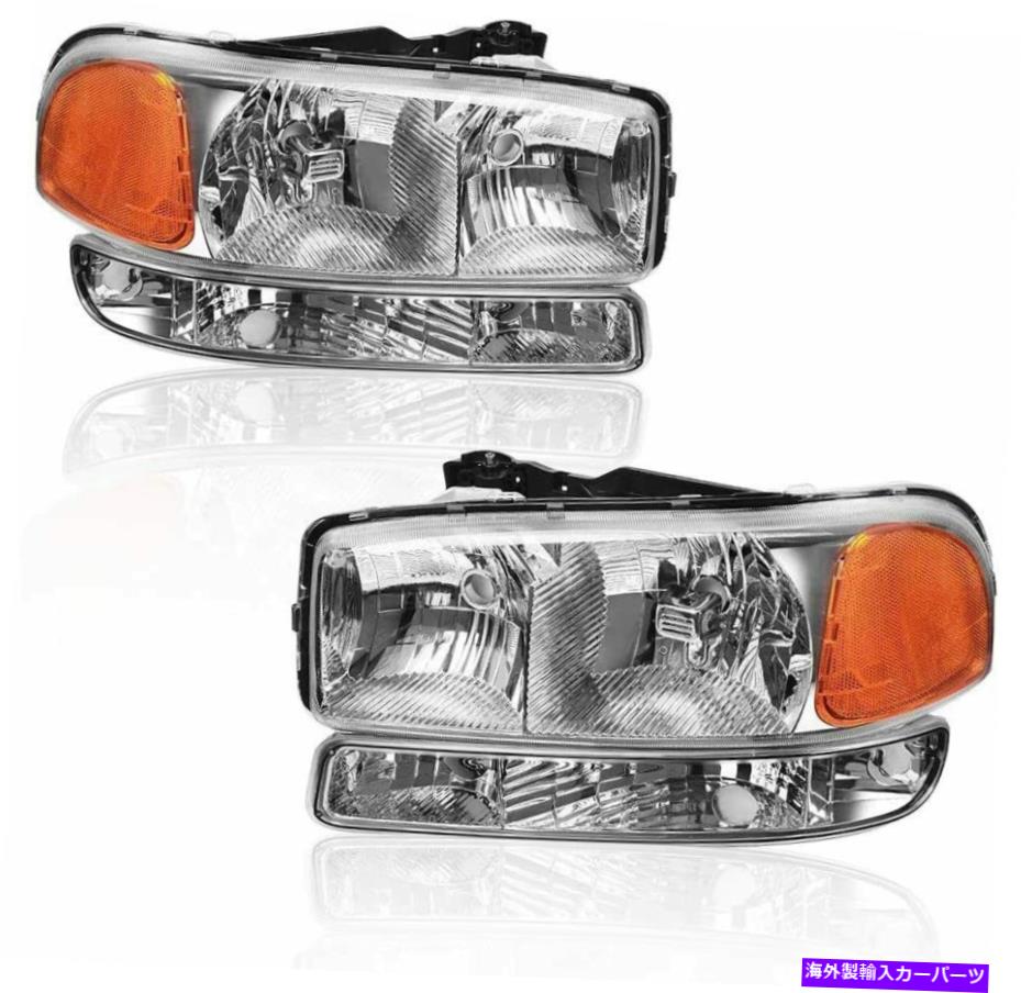 USヘッドライト ヘッドライトとパーク/シグナルヘッドランプ99-06 GMC Sierra 1500 2500 / 00-06 Yukon Headlight and Park/Signal Headlamp For 99-06 GMC Sierra 1500 2500 /00-06 Yukon【並行輸入品】