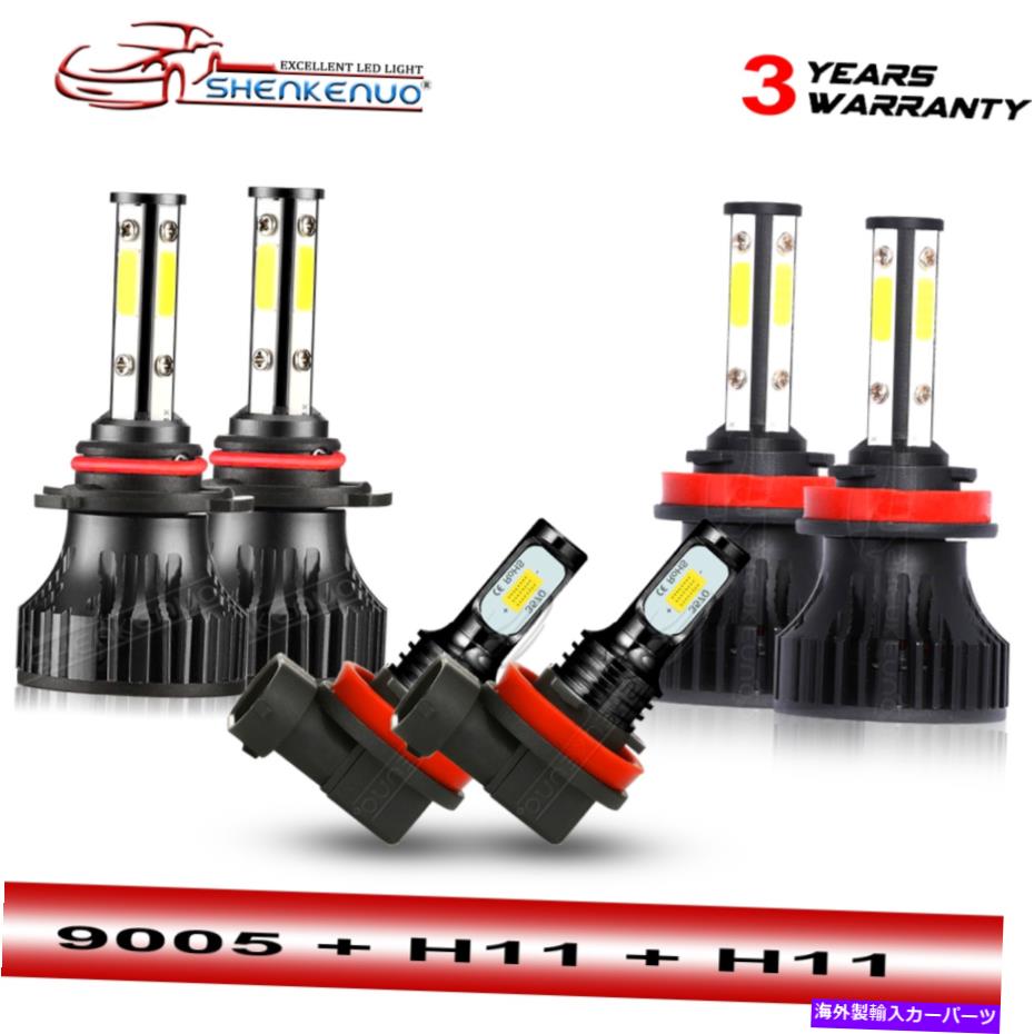 USヘッドライト 2011-2020トヨタシエナLEDヘッドライト高ロービーム9005 H11＆フォグライトH11 For 2011-2020 Toyota Sienna LED Headlight High Low Beam 9005 H11 & Fog Light H11【並行輸入品】