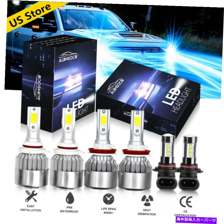 USヘッドライト FORD F-150 2015-2020 LEDヘッドライトブルーの高い低ビーム+フォグライト電球キット。 For Ford F-150 2015-2020 LED Headlight Blue High Low Beam + Fog Light Bulbs Kit.【並行輸入品】