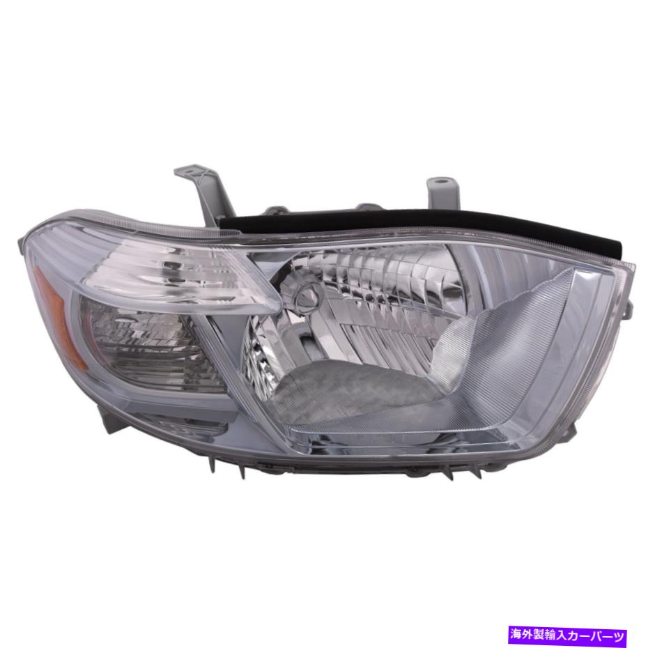 USヘッドライト ヘッドライト右乗客2008-2010トヨタハイランダーハイブリッド Headlight Right Passenger Fits 2008-2010 Toyota Highlander Hybrid【並行輸入品】