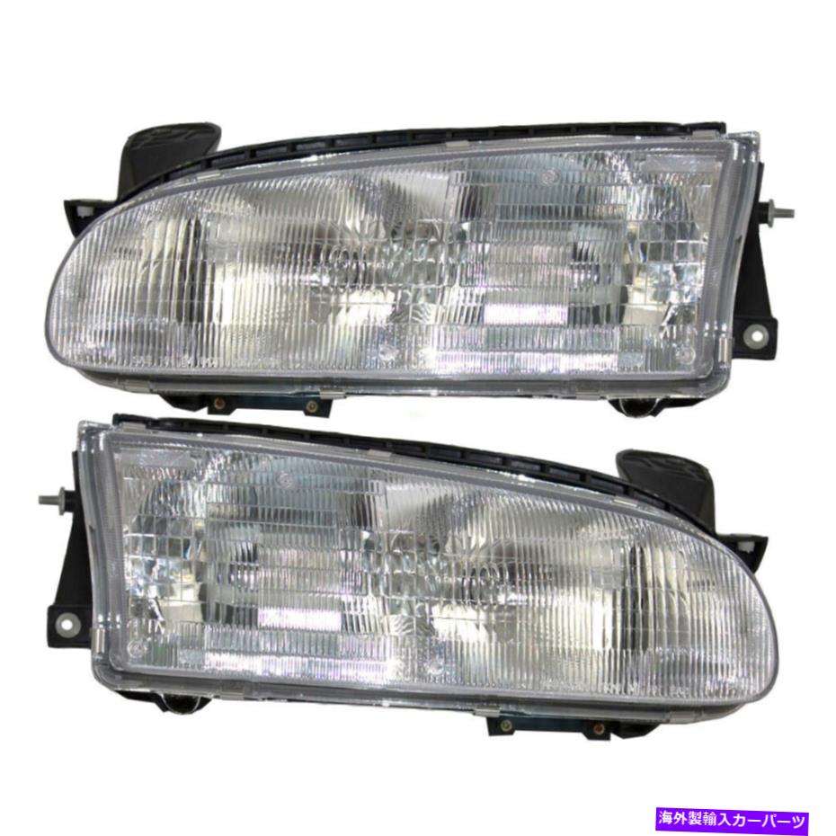 USヘッドライト 93-97 GEO PRIZMヘッドライトのセット 93-97 Geo Prizm Set of Headlights【並行輸入品】