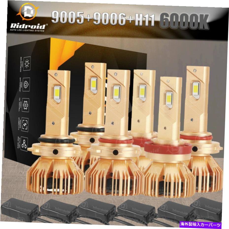 USヘッドライト 9005 + 9006 + H11 LEDヘッドライトデコーダキット4RUNNER 2006 2009 9005+9006+H11 LED Headlight Decoder Kit for Toyota 4Runner 2006-2009【並行輸入品】