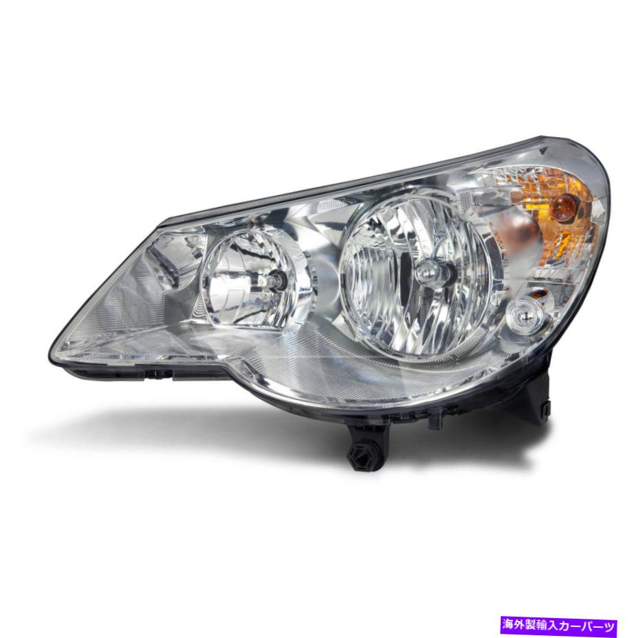 USヘッドライト ヘッドライトハロゲンクローム左ドライバーは07-2009クライスラーセブリンに収まる Headlight Halogen Chrome Left Driver Fits 07-2009 Chrysler Sebring【並行輸入品】