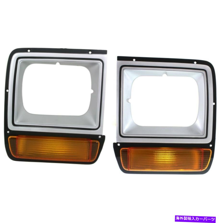 USヘッドライト ペアヘッドライトドア/ベゼル2?右の2セットRAMトラックLH＆RH D150 Pair Headlight Doors/Bezels Set of 2 Left-and-Right for Ram Truck LH & RH D150【並行輸入品】