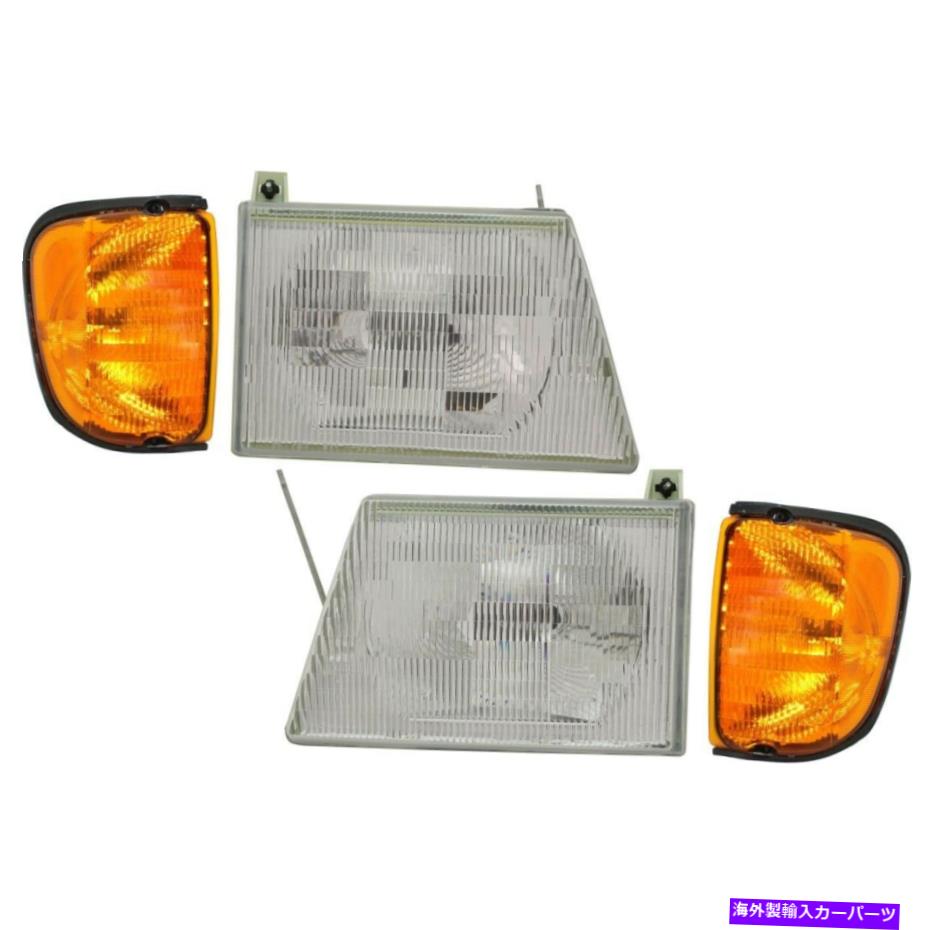 USヘッドライト キット自動ボディ修理E150 van E250 E350 E450 LH&RHフォードの左右の修理 Kit Auto Body Repair Left-and-Right for E150 Van E250 E350 E450 LH & RH Ford【並行輸入品】