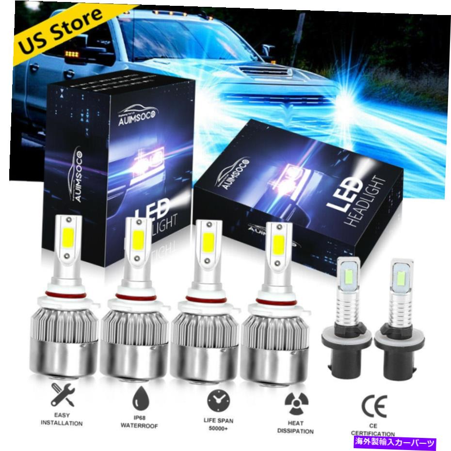 USヘッドライト Chevy Suburban 2000-2006 Tahoe 2001-2006 Blue LEDヘッドライト+フォグ電球 For Chevy Suburban 2000-2006 Tahoe 2001-2006 Blue LED Headlight + Fog Light Bulb【並行輸入品】