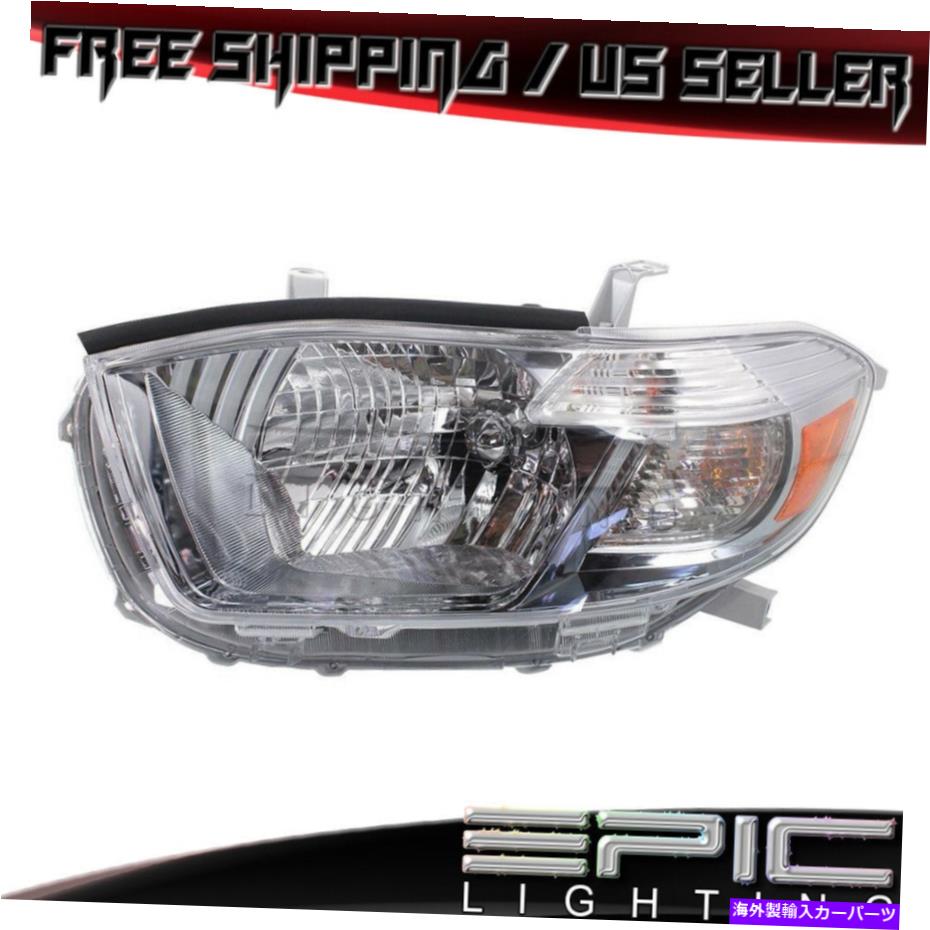 USヘッドライト 2008-2010トヨタハイランダースポーツジャパンヘッドライトヘッドランプ - 左ドライバーLH 2008-2010 Toyota Highlander Sport Japan Headlight Headlamp - Left Driver LH【並行輸入品】