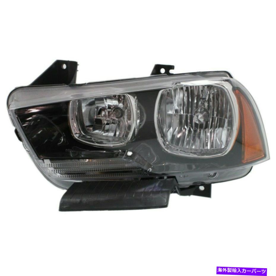 USヘッドライト ドライバー側左LHヘッドランプアセンブリHalogenフィット2011 2014 Dodge Charger Driver Side Left LH Headlamp Assembly Halogen fits 2011 2014 Dodge Charger【並行輸入品】