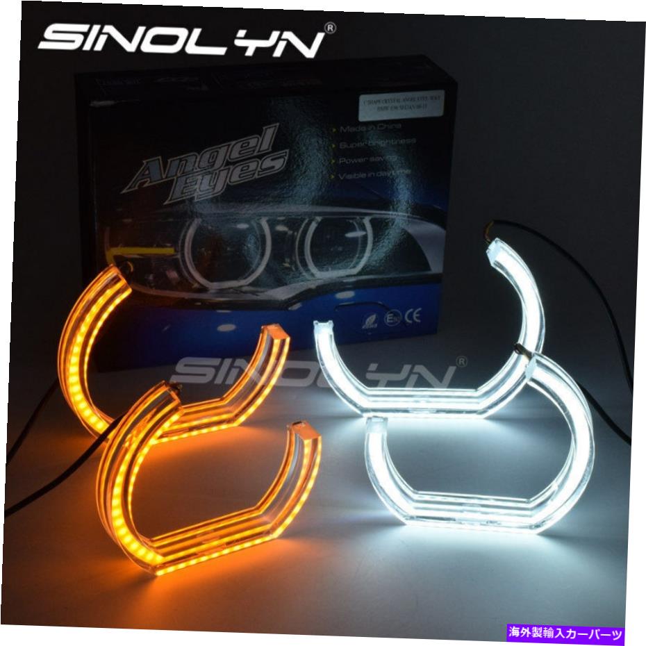 USヘッドライト BMW F30 E90 E92のためのアクリルカバーLED Angel Eye Haloリングスイッチバックデュアルカラー Acrylic Cover LED Angel Eye Halo Rings Switchback Dual Color For BMW F30 E90 E92【並行輸入品】 32,871円
