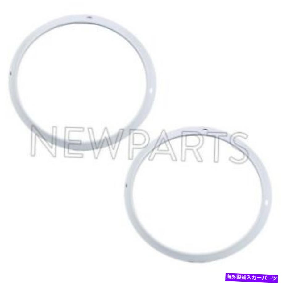 USヘッドライト Porsche 911ペアの左右ヘッドライトリムのセットPrimered OEM 91163114200 For Porsche 911 Pair Set of Left & Right Headlight Rims Primered OEM 91163114200【並行輸入品】
