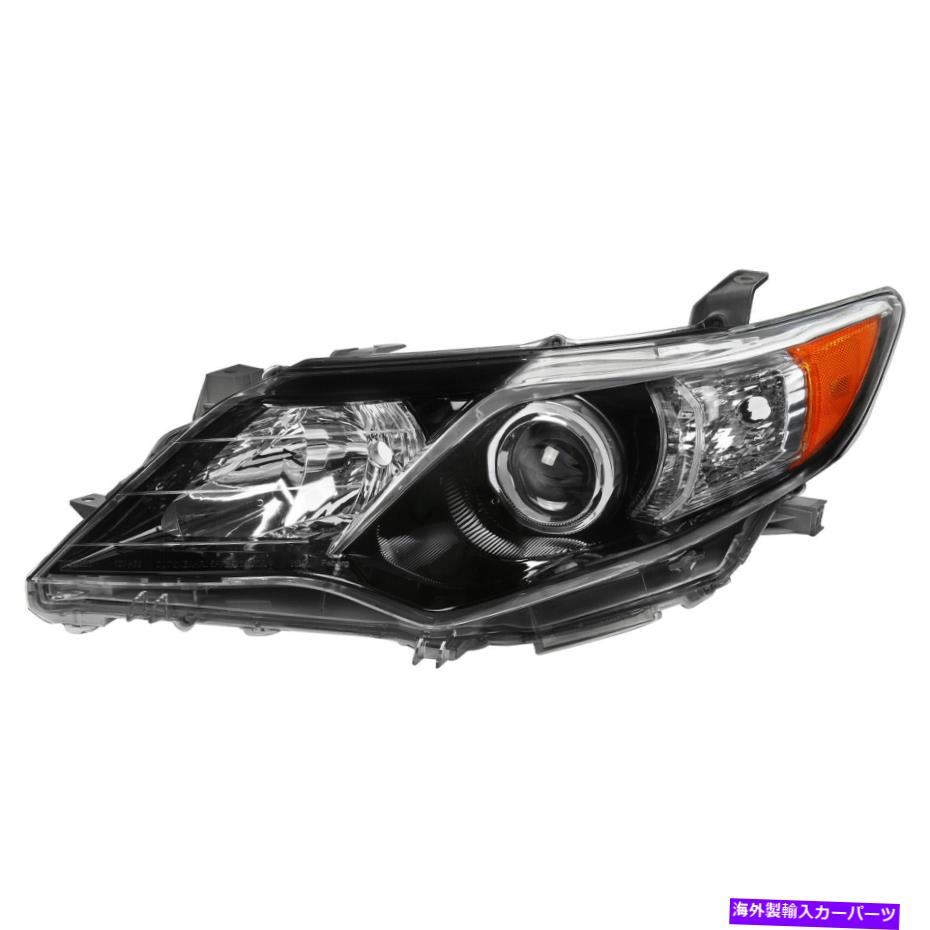 USヘッドライト FIT 12-14トヨタカムリーSE左ジェットブラックプロジェクターヘッドライトヘッドランプ Fit 12-14 Toyota Camry SE Left Jet Black Projector Headlights Headlamps Left【並行輸入品】