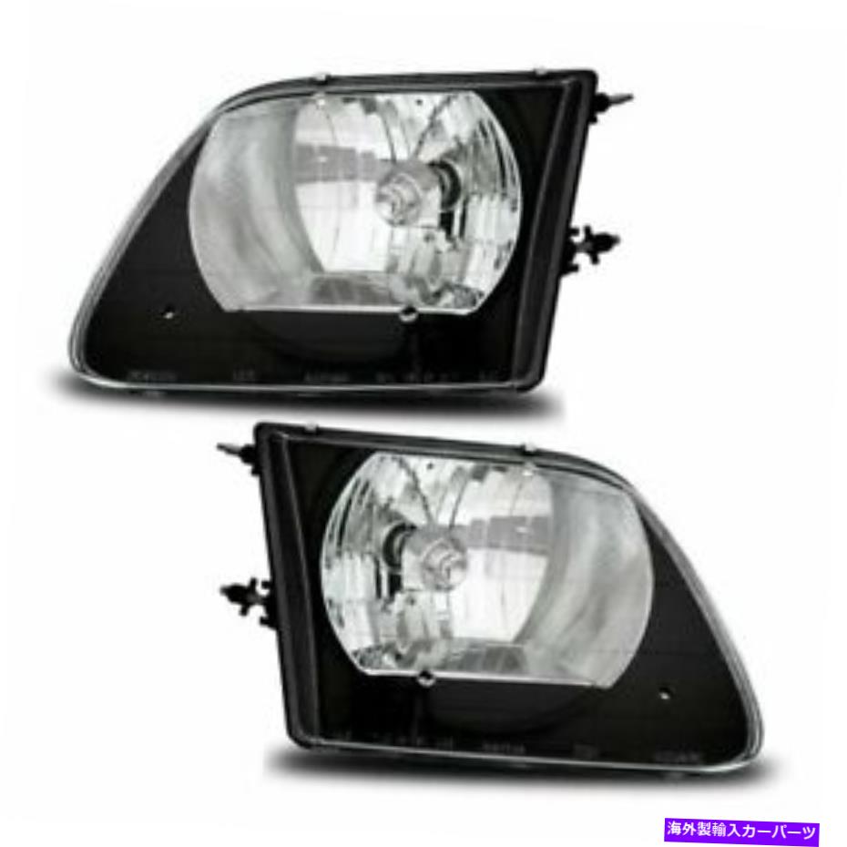 USヘッドライト FORD F-150 - （ペア）ヘッドランプ用クリスタルヘッドライトG2ブラックアセンブリセット Crystal Headlights G2 Black Assembly Set for Ford F-150 - (Pair) Headlamps【並行輸入品】