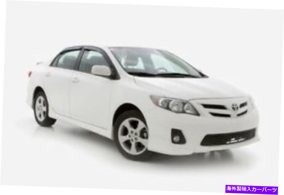 USヘッドライト AVS 09-13トヨタカローラVentvisorインチャンネルフロント＆リアウィンドウデフレクタ4PC AVS 09-13 Toyota Corolla Ventvisor In-Channel Front & Rear Window Deflectors 4pc【並行輸入品】