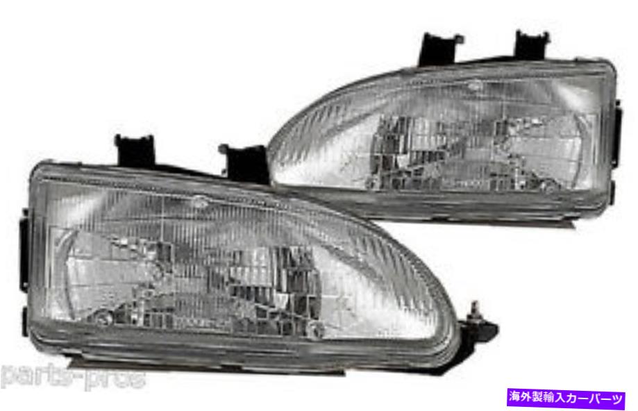 USヘッドライト 新しい交換用ヘッドライトアセンブリ対/ 1992-95ホンダシビック New Replacement Headlight Assembly PAIR / FOR 1992-95 HONDA CIVIC【並行輸入品】