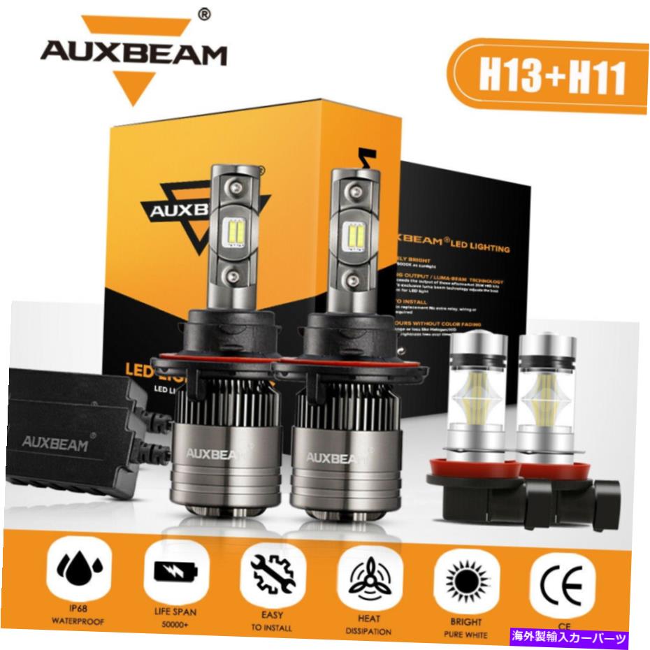 USヘッドライト AuxBeam 6000K Canbus LEDヘッドライトHI / LOビームフォグライトChevy Cruze 2011-15 AUXBEAM 6000K Canbus LED Headlight Hi/Lo Beam Fog Light For Chevy Cruze 2011-15【並行輸入品】
