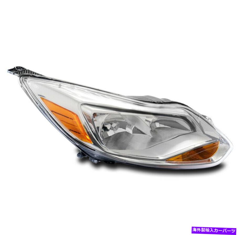 USヘッドライト 12 13 14フォードフォーカス交換ヘッドライトランプクローム旅客RH For 12 13 14 Ford Focus Replacement Headlight Lamp Chrome Passenger Right RH【並行輸入品】