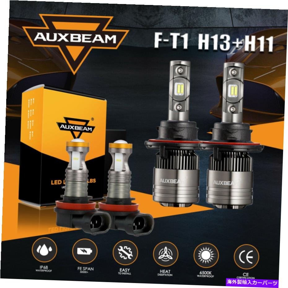 USヘッドライト AuxBeam H13 9008 LEDヘッドライト+ H11フォグライトコンボのためのJeep Renegade 2015-2020 AUXBEAM H13 9008 LED Headlight+H11 Fog Light Combo for Jeep Renegade 2015-2020【並行輸入品】
