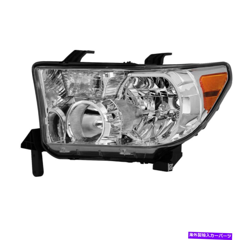 USヘッドライト TOYOTA 07-13 TUNDRA 08-17 Sequoia Headlightの交換左/運転手側 Fit Toyota 07-13 Tundra 08-17 Sequoia Headlight Replacement Left / Driver Side【並行輸入品】