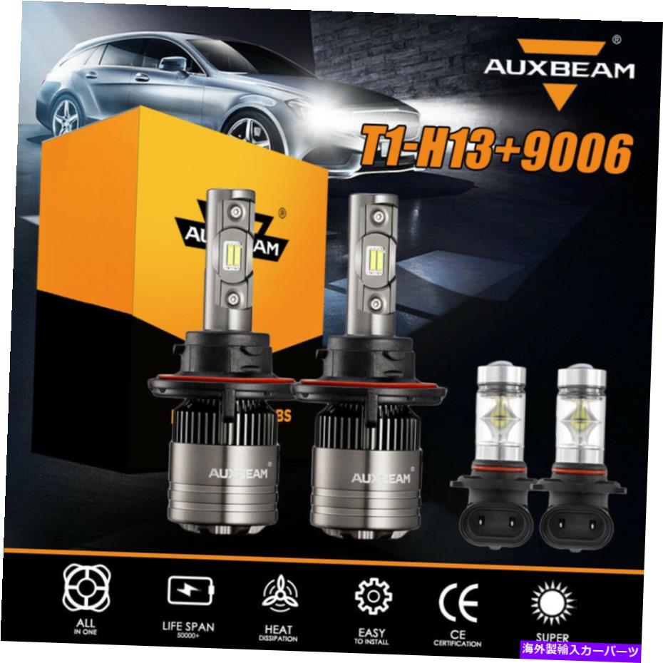 USヘッドライト Auxbeam LEDのヘッドライトH13 + 9006フォグコンボ用Dodge Ram 1500 2500 3500 2006 2009 AUXBEAM LED Headlight H13+9006 Fog Combo For Dodge Ram 1500 2500 3500 2006-2009【並行輸入品】