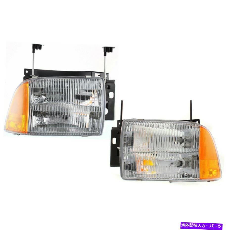 USヘッドライト Headlight 95 96 97 Chevrolet BlazerがLEFT REFT BULB 2 PC Headlight Set For 95 96 97 Chevrolet Blazer Left and Right With Bulb 2Pc【並行輸入品】