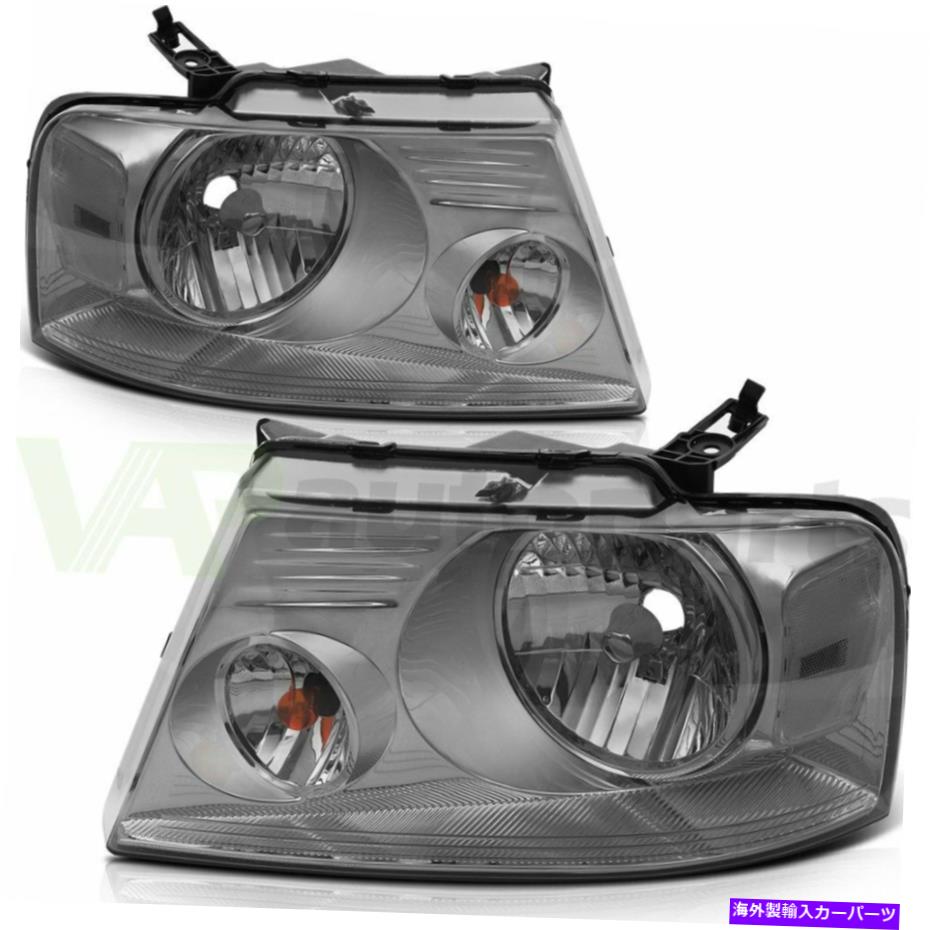 USヘッドライト 2004-2008フォードF-150ヘッドライトアセンブリの交換のドライバー+旅客側 For 2004-2008 Ford F-150 Headlights Assembly Replacement Driver + Passenger Side【並行輸入品】