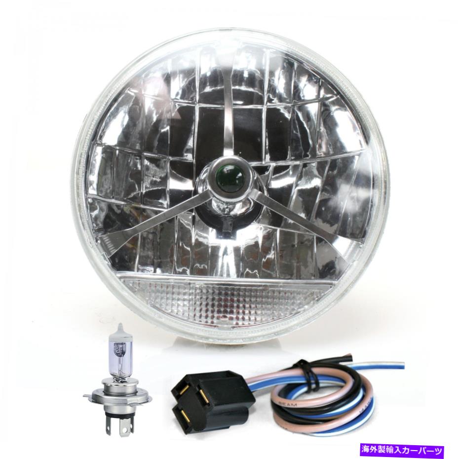 【楽天市場】USヘッドライト TRIBAR 7 "インチレンズアセンブリW / H4電球ハーネスとクリアターン信号それぞれ TriBar