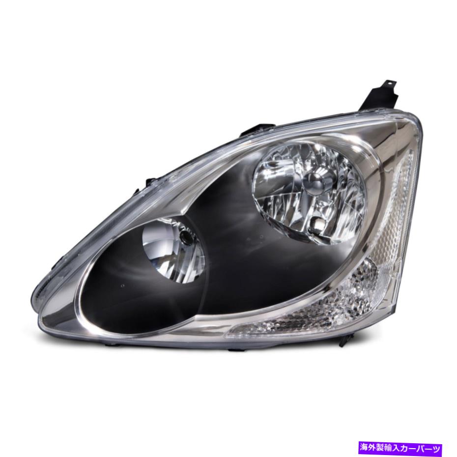 USヘッドライト ヘッドライト左の運転手側は2004-2005ホンダシビックシーにフィットします Headlight Left Driver Side Fits 2004-2005 Honda Civic Si【並行輸入品】