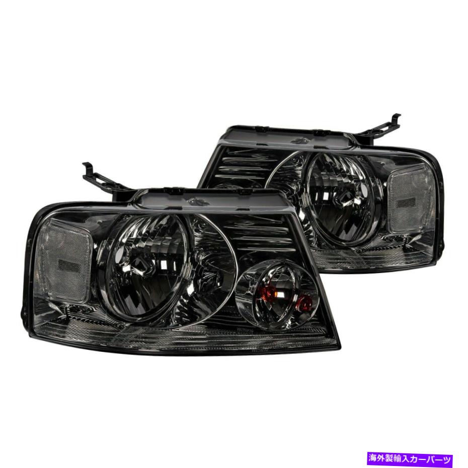 USヘッドライト FORD F-150 2004-2008ルーメン87-1001029クロム/煙Euroヘッドライト For Ford F-150 2004-2008 Lumen 87-1001029 Chrome/Smoke Euro Headlights【並行輸入品】