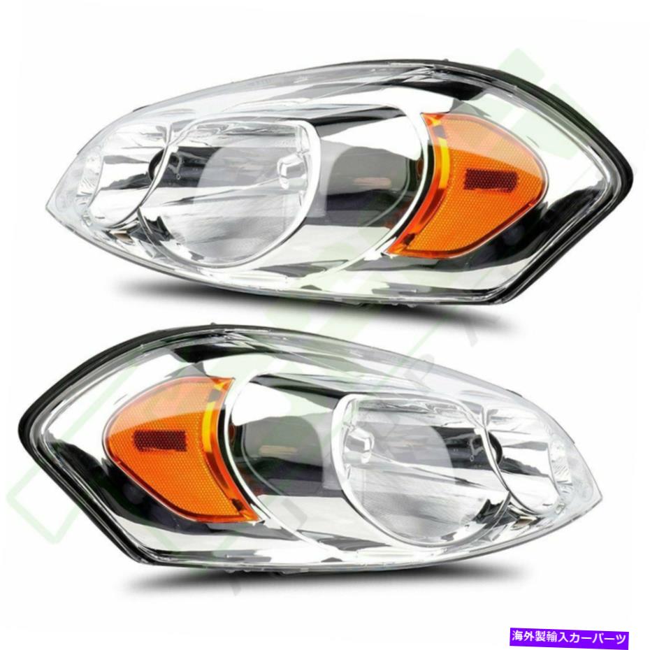 USヘッドライト Chevy Impala 2006-2013 Chromeハウジングプロジェクターヘッドランプアセンブリのヘッドライト Headlights For Chevy Impala 2006-2013 Chrome Housing Projector Headlamp Assembly【並行輸入品】