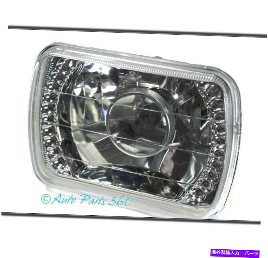 USヘッドライト 7x6クリスタルLEDプロジェクターヘッドライトランプクロームH6014 H6052 H6054 W / 8KキセノンHID 7X6 CRYSTAL LED PROJECTOR HEADLIGHT LAMP CHROME H6014 H6052 H6054 W/8K XENON HID【並行輸入品】