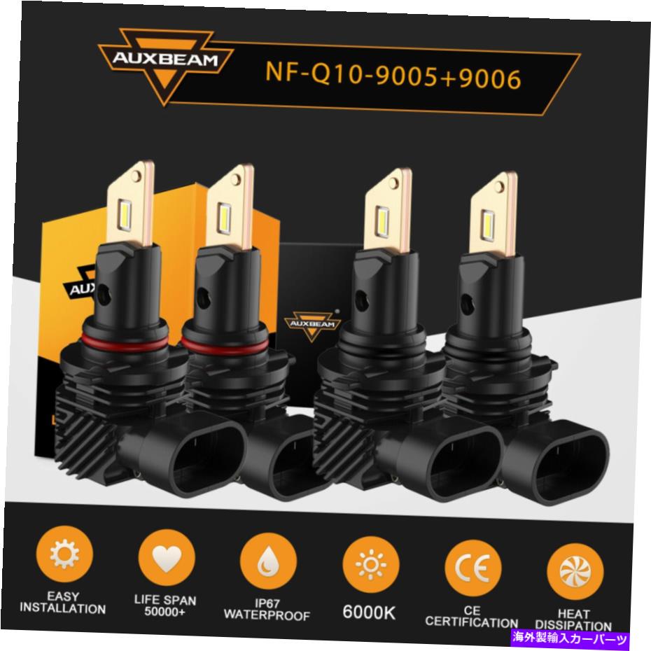 USヘッドライト Auxbeam 9005 9006 LEDヘッドライト電球はトヨタ2003-2018 4Rav4 1998-2011 RAV4 AUXBEAM 9005 9006 LED Headlight Bulb for Toyota 2003-2018 4Runner 1998-2011 RAV4【並行輸入品】